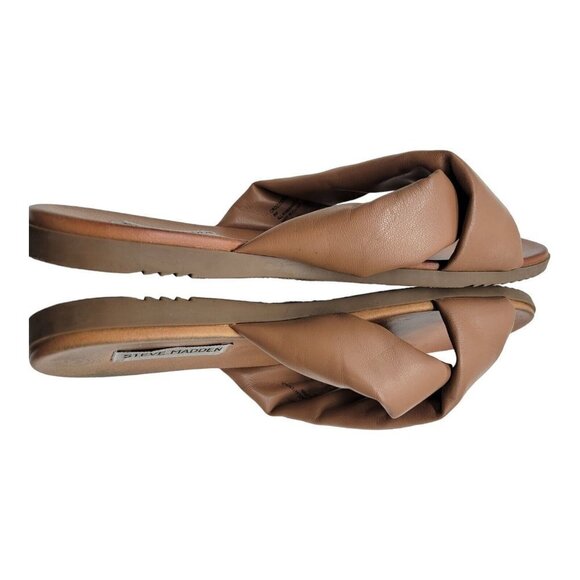 Steve Madden Crozz Women's Vegan Leather Crisscross Slide Sandals Size 9M - Picture 6 of 7